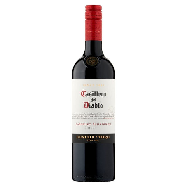 Casillero del Diablo Cabernet Sauvignon wine bottle - British product