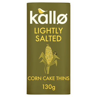 رقائق الذرة العضوية بالملح الخفيف من Kallo 130 جم