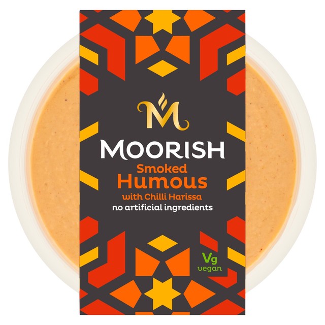 Moorish smoked humous with chilli harissa dip 150g, imported from the UK