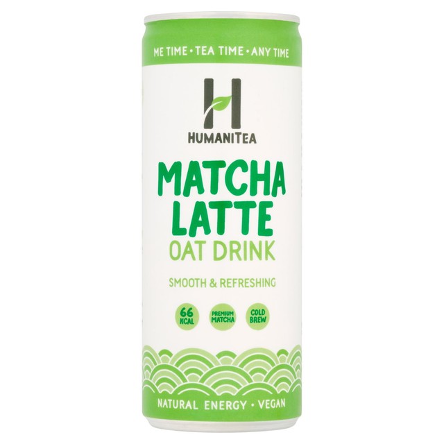 HumaniTea cold brew matcha latte oat drink 250ml, UK version