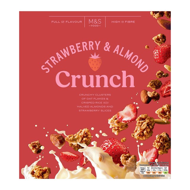 M&S Strawberry & Almond Crunch cereal 500g (British brand)