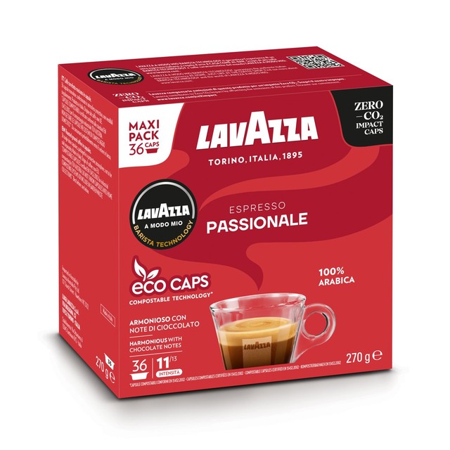 Lavazza Passionale espresso coffee capsules 36 pack, UK version