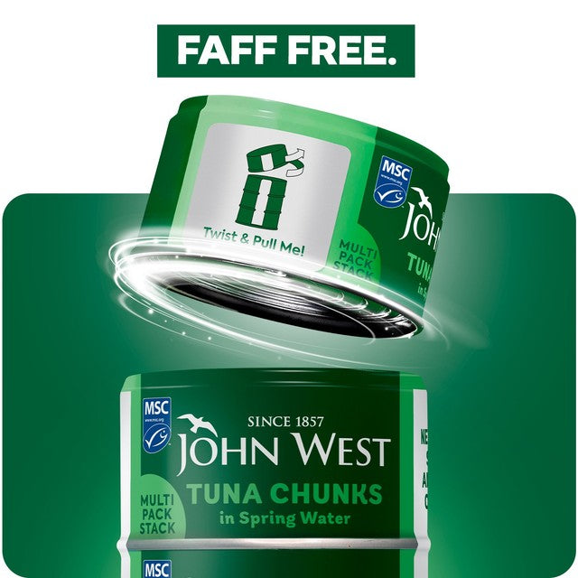 John West tuna chunks in spring water 4 x 125g, UK version