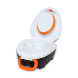 My Carry Potty penguin-themed portable potty for toddlers, imported from the UK