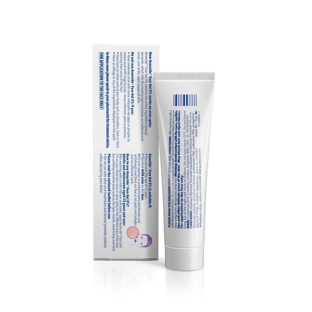 Acnecide spot treatment gel with benzoyl peroxide 15g - British product