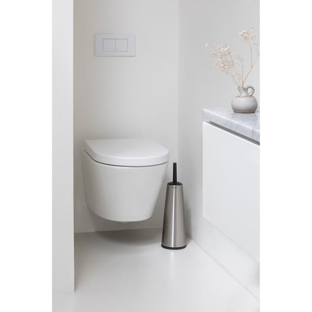Brabantia Matt Steel toilet brush and holder - British product