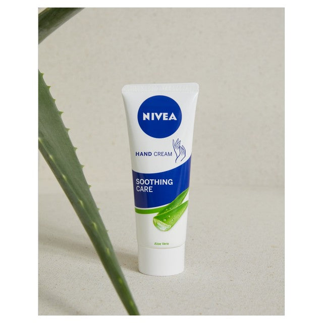NIVEA Soothing Care Aloe Vera Hand Cream 75ml, imported from the UK