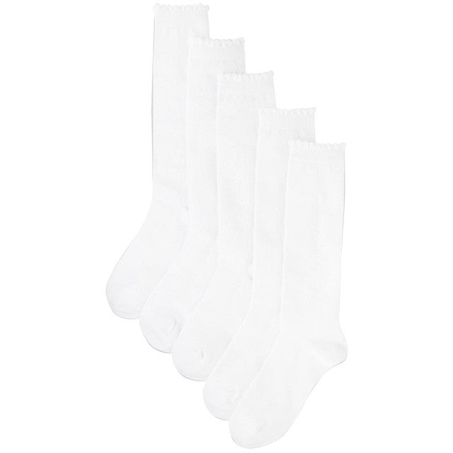 M&S girls butterfly knee socks, size 4-7, pack of 5, imported from the UK