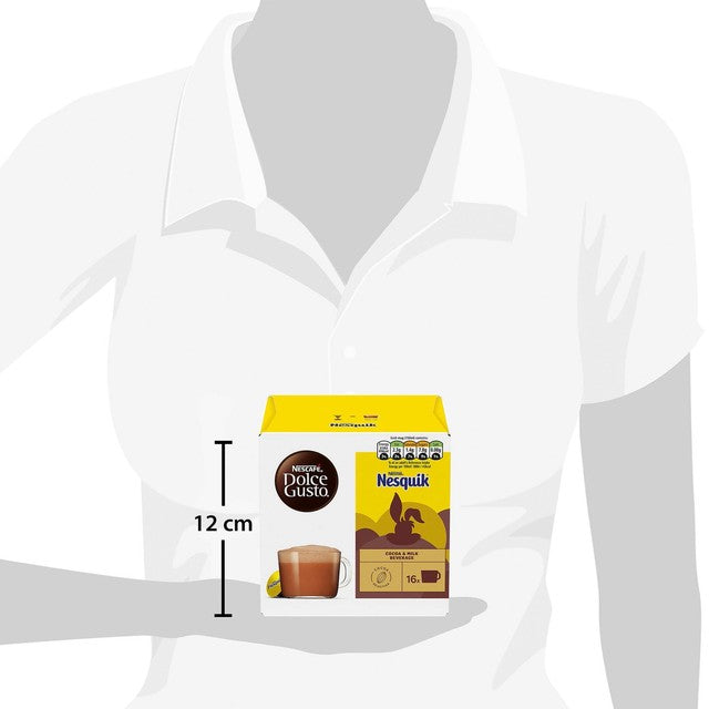 Nescafe Dolce Gusto Nesquik chocolate capsules 16 pack, imported from the UK
