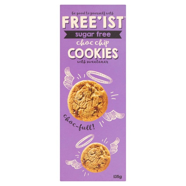 Free'ist Sugar Free Chocolate Chip Cookies 135g - British product