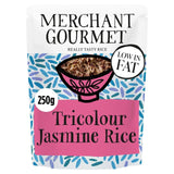 Merchant Gourmet Tricolor Jasmine Rice 250g, imported from the UK