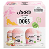 Jude's strawberry, apple, banana dog ice cream 4 x 90ml, UK version