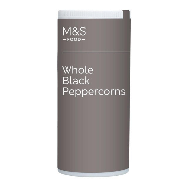 M&S whole black peppercorns 100g pot - British product