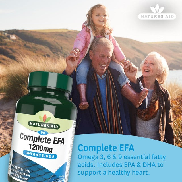 Natures Aid EFA capsules 90 capsules, imported from the UK