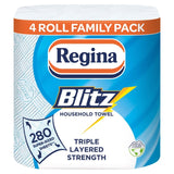 Regina Blitz kitchen roll 4 pack, imported from the UK