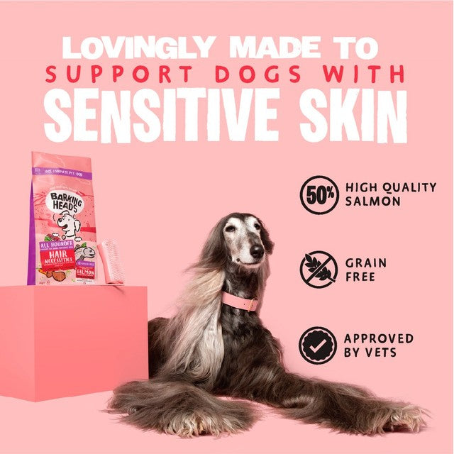 Barking Heads Hair Necessities dry dog food 12kg - British product