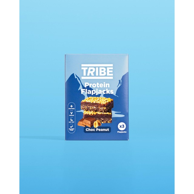 TRIBE Protein Flapjack Choc Peanut 3 Pack (British brand)