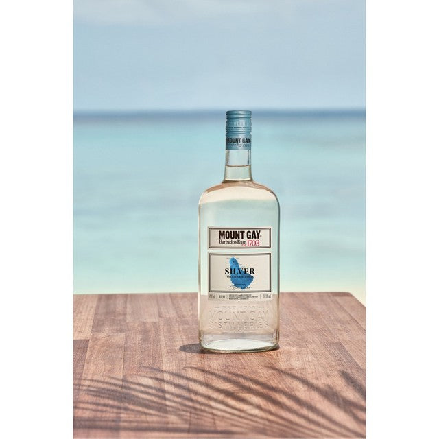 Mount Gay Silver white rum 37.5% ABV (British brand)