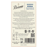 Beronia Rioja wine gift pack 3 x 75cl - British product