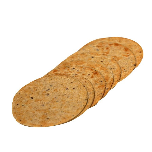 Lumara Wholewheat Ghee Crisps Curry Leaf Podi 150g, UK version