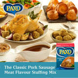 Paxo Pork Sausage Meat Flavour Stuffing Mix 190g, imported from the UK