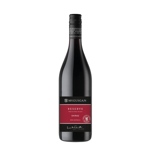 McGuigan Reserve Shiraz red wine 75cl, imported from the UK