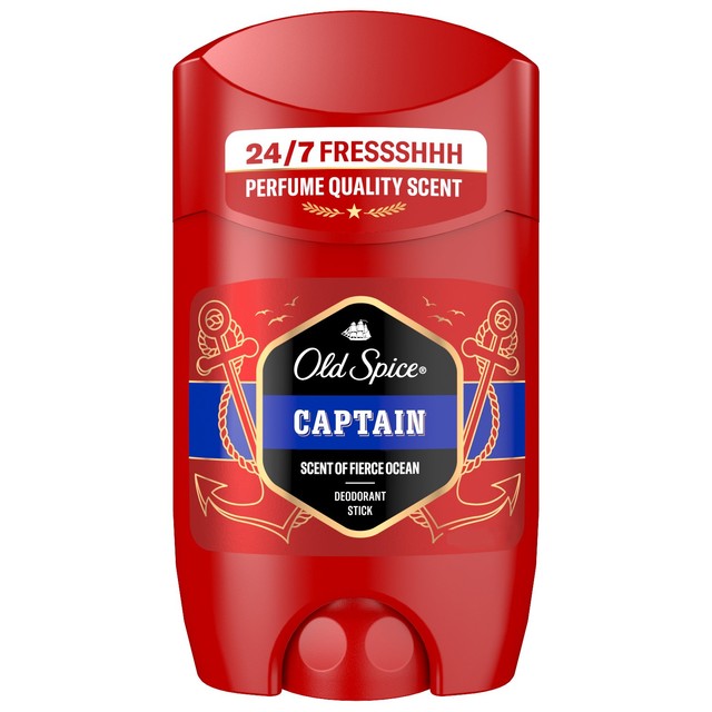 Old Spice Captain deodorant stick 50ml, imported from the UK