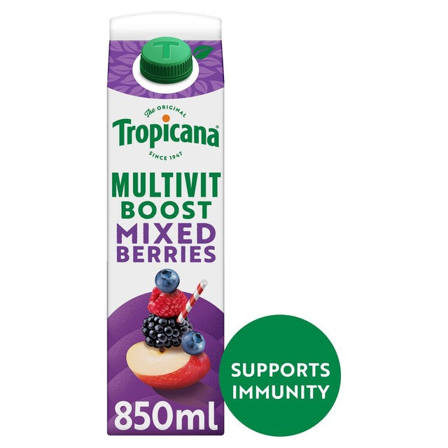 Tropicana mixed berries fruit juice 850ml (British brand)