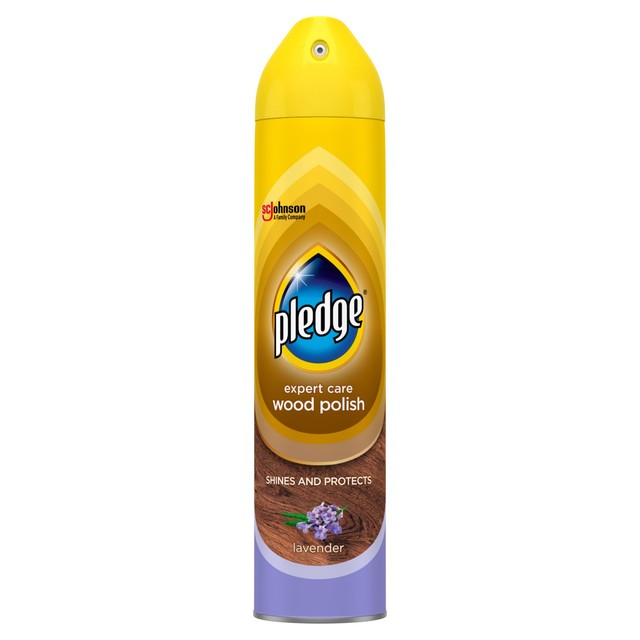 Pledge furniture polish spray lavender 250ml, imported from the UK