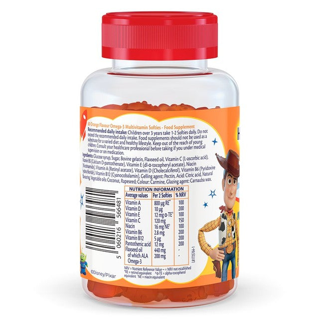 Haliborange Omega-3 Multivitamin Softies Orange Flavour 60 Softies, UK version