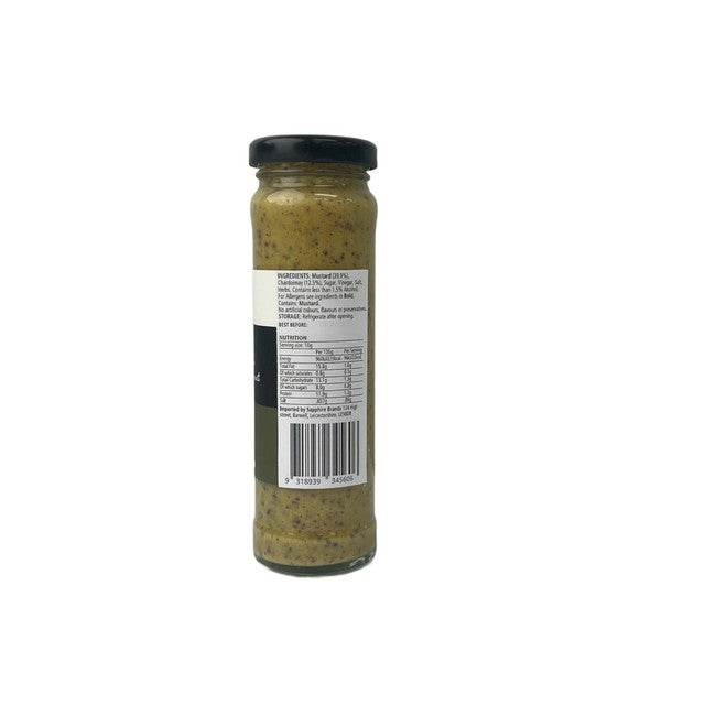 Random Harvest Chardonnay Mustard 150g, imported from the UK