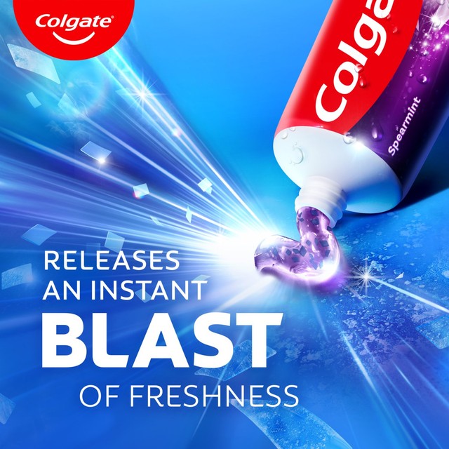 Colgate Max White Sparkle Diamonds spearmint flavour toothpaste 75ml - British product