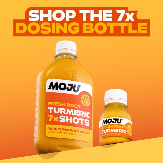 Moju Turmeric Vitality Shot 60ml, imported from the UK