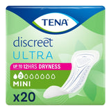 TENA Discreet Ultra Mini Plus incontinence pads 20 pack (British brand)