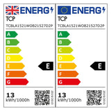 TCP lightbulb dimmable warm white 13W, imported from the UK