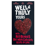 Well & Truly oat milk chocolate bar with red berries 90g (British brand)