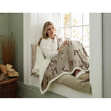 Deyongs Sterling Stag Heated Throw 140cm x 180cm - British product