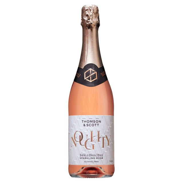 Thomson & Scott Noughty Rose alcohol-free sparkling wine 75cl (British brand)