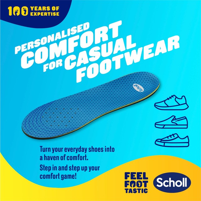 Scholl Gel Activ Casual shoe insoles large (British brand)