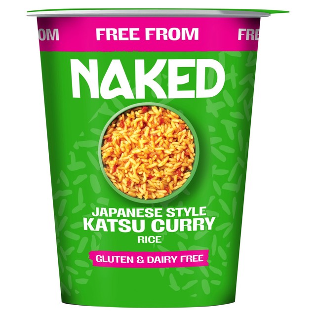 Naked Katsu Curry Rice Pot 78g, imported from the UK