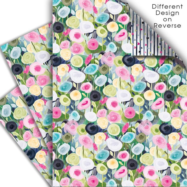 Deva Designs Blooming Blush gift wrap 3 pack - British product