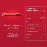 Lindt Lindor milk chocolate bar 38g, UK version