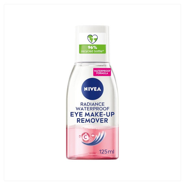 NIVEA Glow Eye Make-up Remover 125ml, imported from the UK