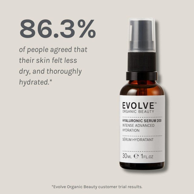 Evolve Beauty Organic Hyaluronic Serum 30ml - British product