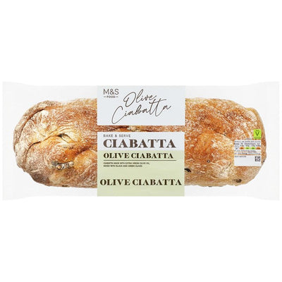 M&S Oliven-Ciabatta, halb gebackenes Brot 270g