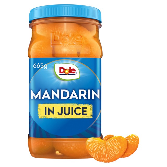 Dole mandarin oranges in juice 665g, imported from the UK