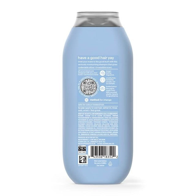 Method Simply Nourish Shampoo with coconut and shea butter, imported from the UK