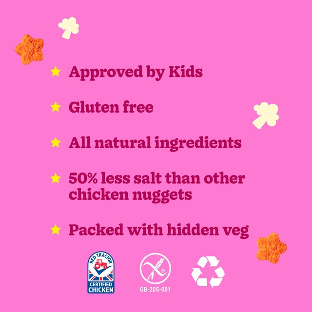 Little Dish star-shaped chicken nuggets with hidden vegetables 300g (British brand)