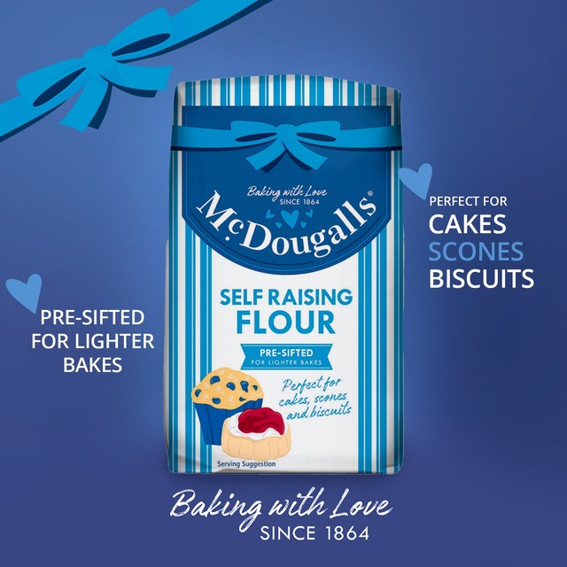 McDougalls Self Raising Flour 1.1kg, imported from the UK