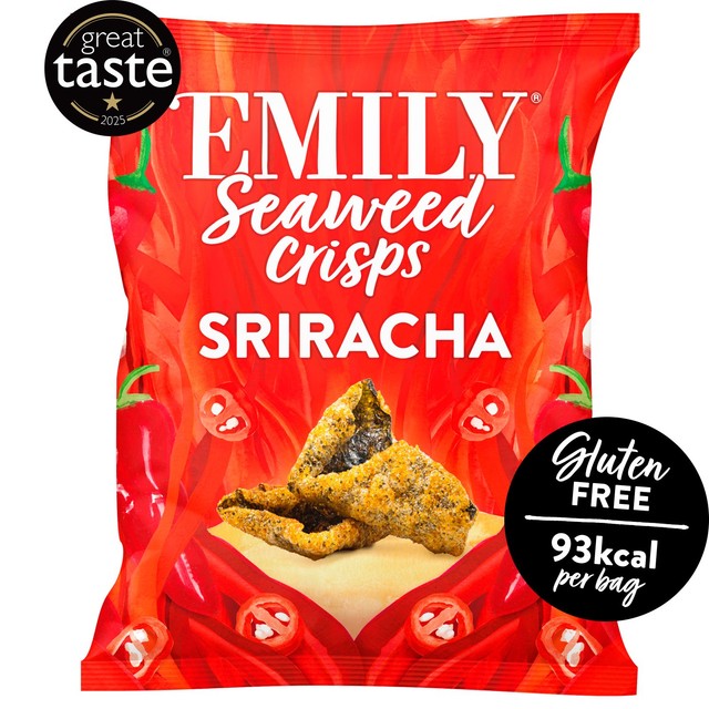 Emily Sriracha Seaweed Crisps 18g - British product